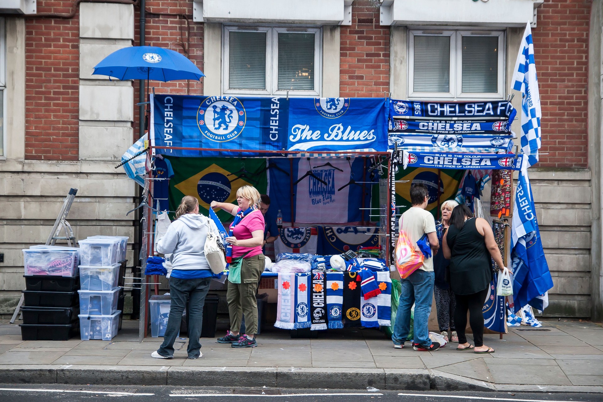 Chelsea fans after the match