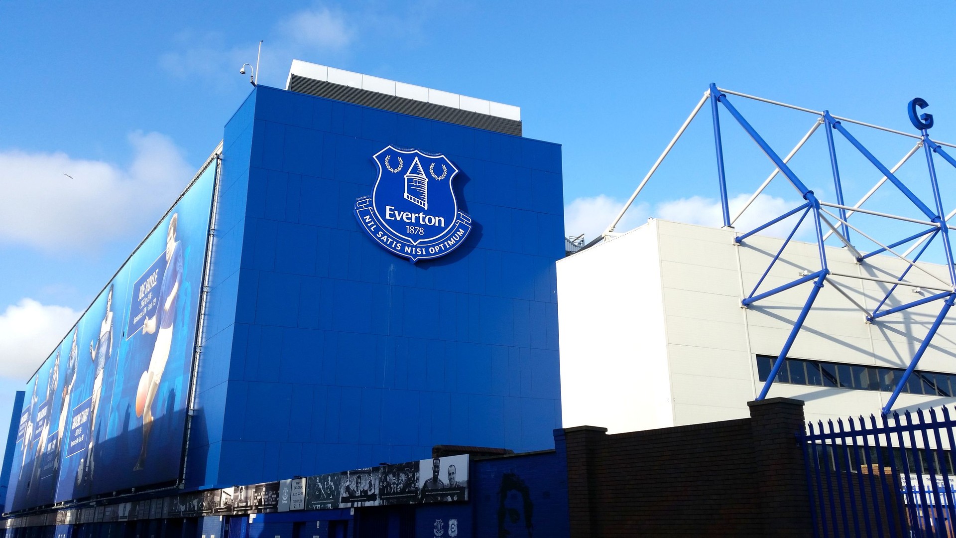 View of the Goodison Park stadium, home of Everton Football Club